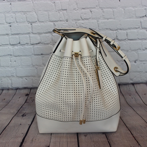 vince camuto white handbag